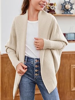Amazon.com: Laseily Girls Open Front Cardigan Sweaters